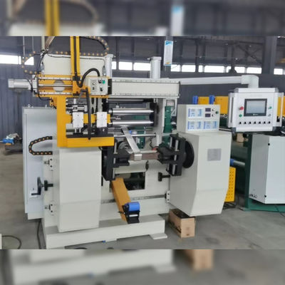Hai mâm cặp Lò phản ứng tự động Máy cuộn lá đồng Hai động cơ Servo được điều khiển
