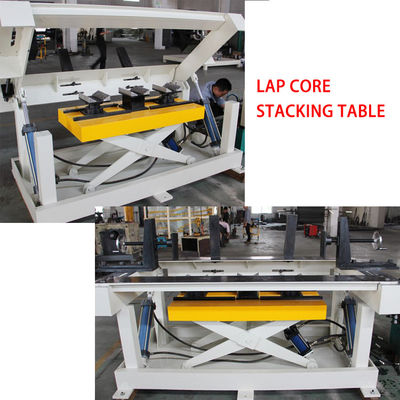 Chuỗi điều chỉnh bộ biến đổi amorphous Core Stacking Table Hydraulic Tilting