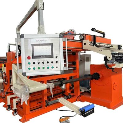 Máy cuộn giấy biến áp với hàn TIG, công suất cuộn 22kw, và bộ thu hai mảnh để sản xuất cuộn giấy