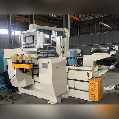 BRJ600-2-2 Dual Foil Decoiler Copper Foil Winding Machine with PLC and HMI Automation and TIG Welding System